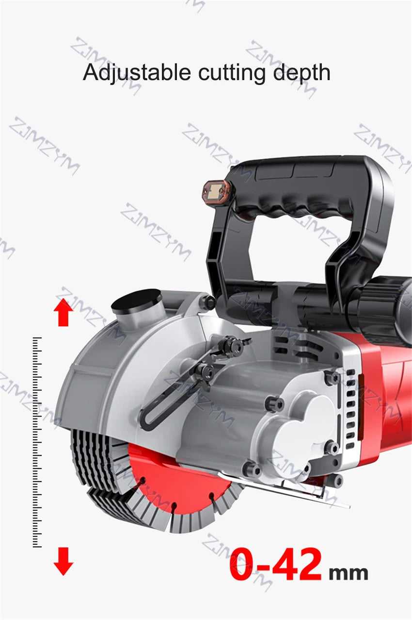 KCJ-001 Electric Wall Chaser Handheld Laser Slotting Machine Brick Wall Cutting Machine Concrete Groove Slotting Machine 220V