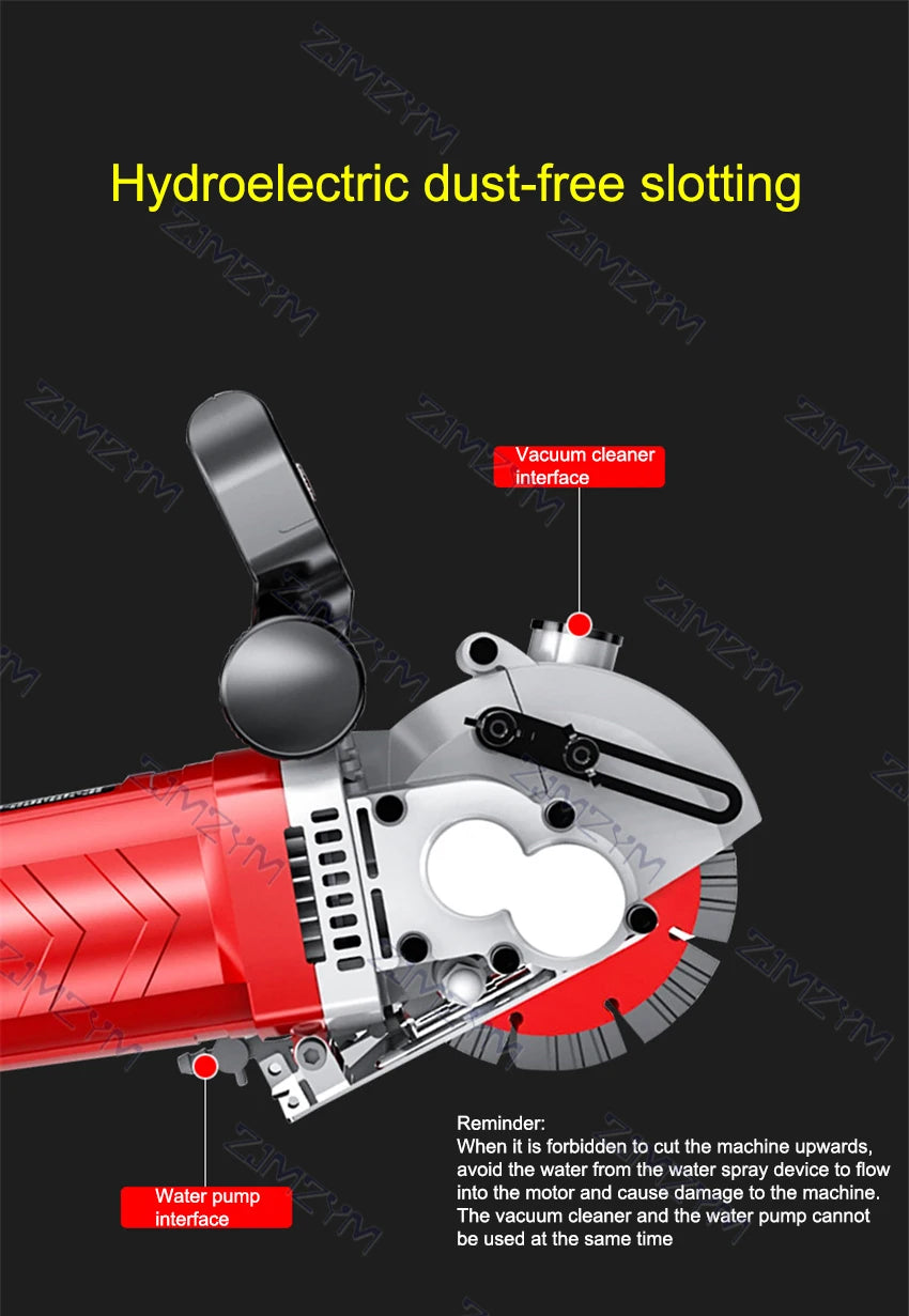 KCJ-001 Electric Wall Chaser Handheld Laser Slotting Machine Brick Wall Cutting Machine Concrete Groove Slotting Machine 220V