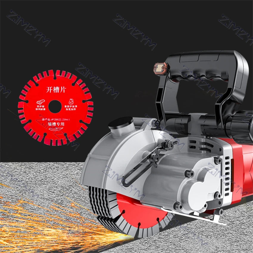 KCJ-001 Electric Wall Chaser Handheld Laser Slotting Machine Brick Wall Cutting Machine Concrete Groove Slotting Machine 220V