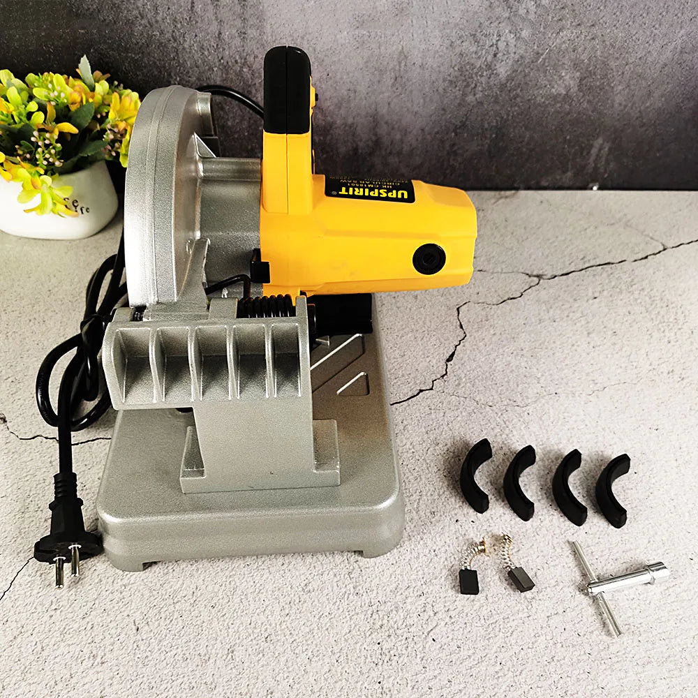 7 Inch Desktop Aluminum Material Steel Wood Cutting Saw Jig Saw Variable Speed 1200W 185mm 45° Metal Profile Cutting Machine