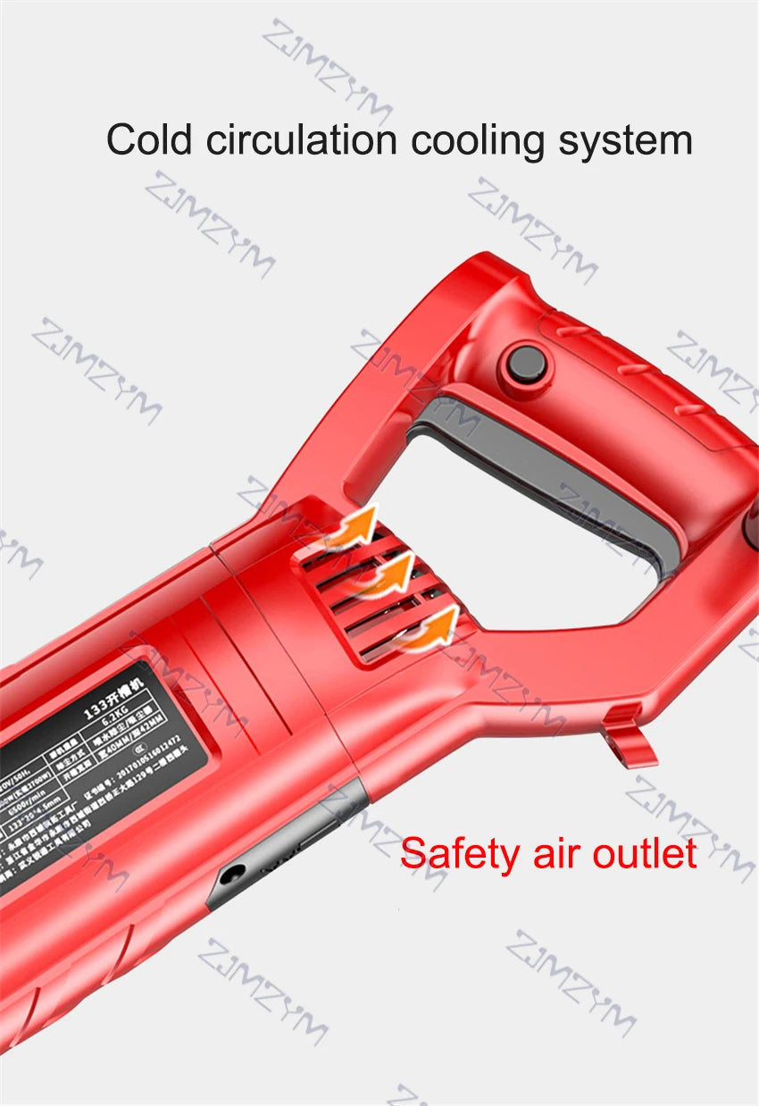 KCJ-001 Electric Wall Chaser Handheld Laser Slotting Machine Brick Wall Cutting Machine Concrete Groove Slotting Machine 220V