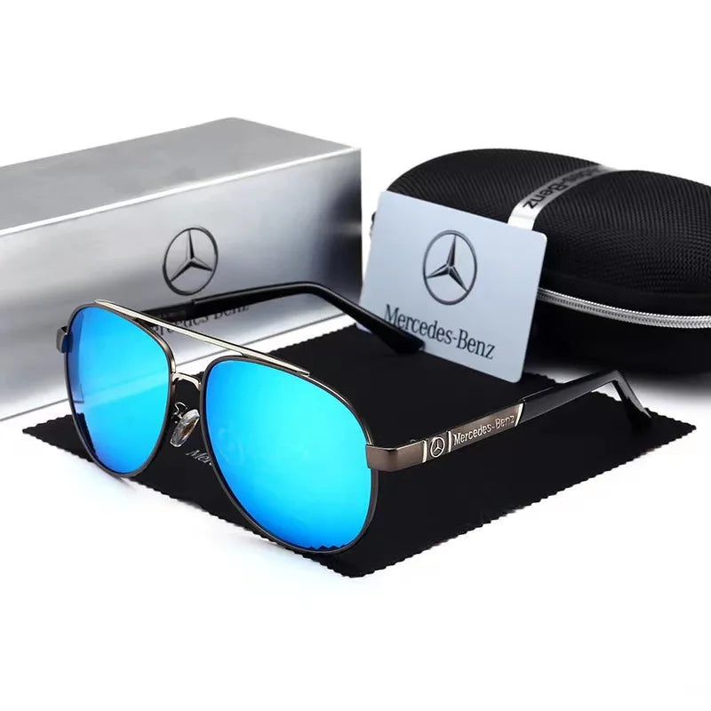 High luxury men driving polarized sunglasses, brand luxury design anti glare, men and women Driver goggles For Mercedes