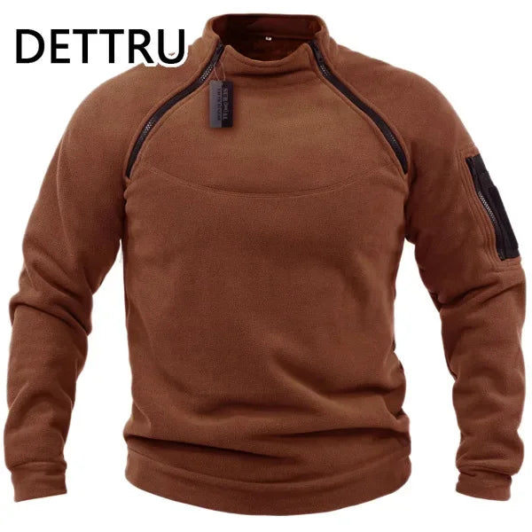 Mens Streetwear  Sweatshirt Fleece Winter Zipper Pullover Fashion Men's Solid Color Loose Lamb Thick Jacket Men Clothing