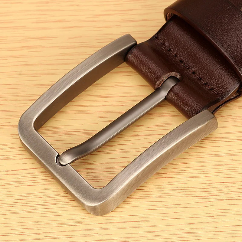 Men's Belt Men Male Leather Strap Luxury Alloy Pin Buckle Casual Men's Belt for Jeans 2024 Cummerbunds Ceinture Homme