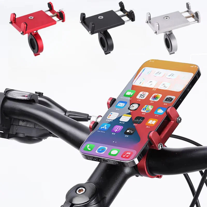 Bicycle Phone Holder Reliable Mount Universal MTB Mobile Cell GPS Metal Motorcycle Holder on Road Bike Handlebar