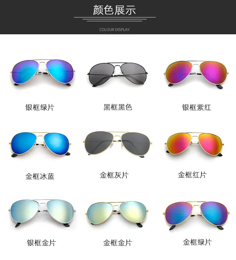 Fashion Sunglasses for Women Men Pilot Round Gradient Mirror Wen Outdoor Driving Glasses Oculos Очки Солнечные Мужские