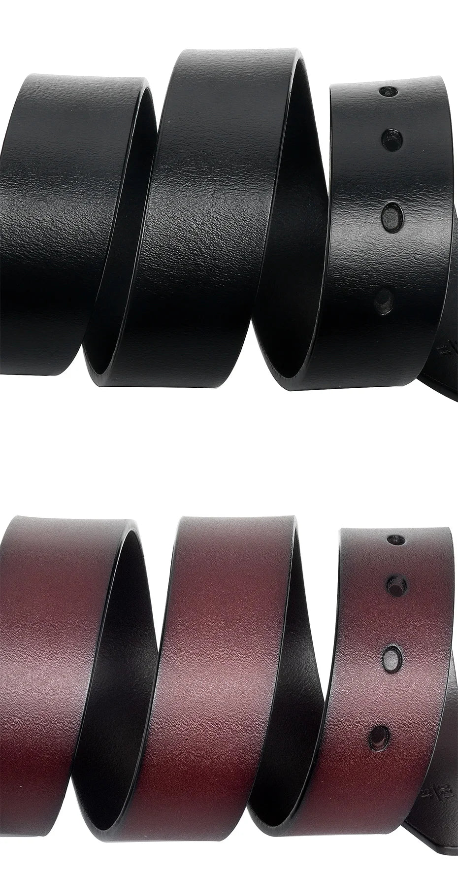 Maikun Genuine Leather Belts For Men For Jeans Trousers Men's Casual Vintage Alloy Pin Buckle Second Layer Leather Belt