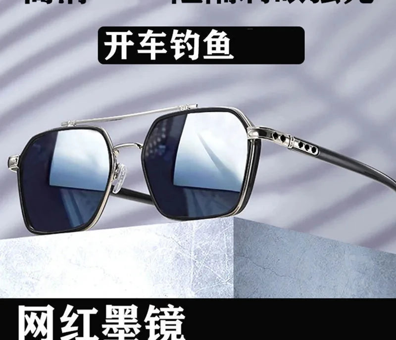 Intelligent Photochromic Sunglasses for Men Professional Day Night Driver Sunglasses UV400 Retro Luxury Design Glasses vintage