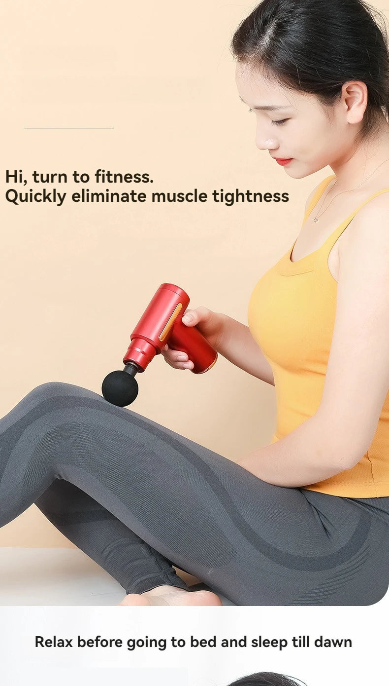 Mini Muscle Massage Gun Protable Body Massager Deep Handheld Percussion Massager For Body Back And Neck Leg