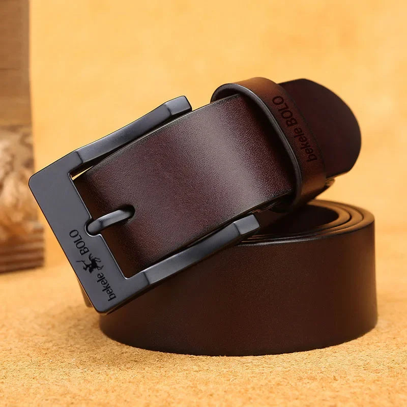 2025 Business Genuine Leather Men's Belt Fashion Alloy Belts Buckle Luxury Brand Jeans Belts for Men Business Belt Female Belt