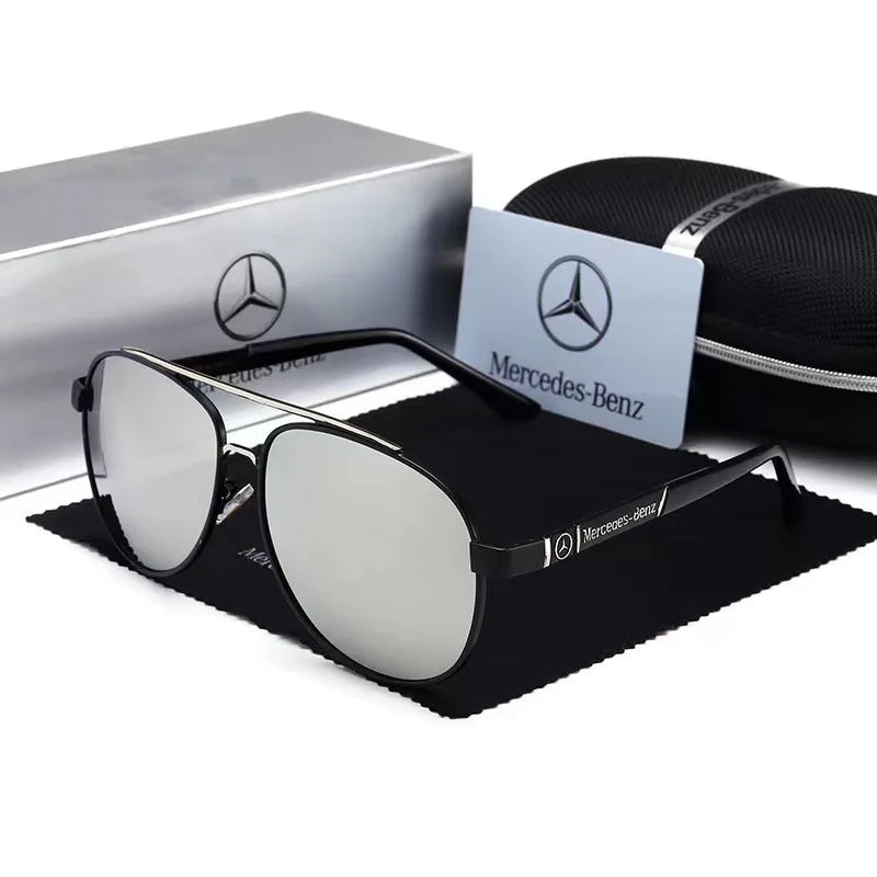 High luxury men driving polarized sunglasses, brand luxury design anti glare, men and women Driver goggles For Mercedes