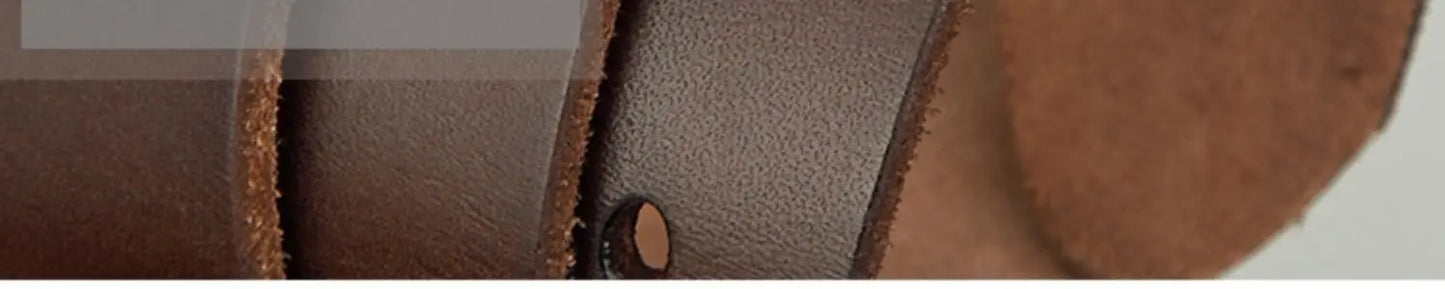 Belt men's genuine leather needle buckle layer genuine cowhide retro men's belt handmade casual trend men's belt cowhide