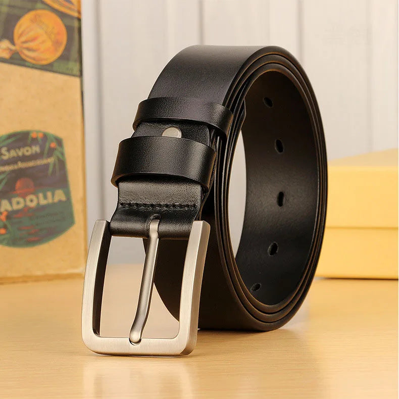 Men's Belt Men Male Leather Strap Luxury Alloy Pin Buckle Casual Men's Belt for Jeans 2024 Cummerbunds Ceinture Homme