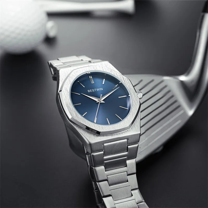 Quartz Watch For Men Original Top Brand Stainless Steel Men's Wristwatch Classic Business Waterproof Japan Movement 2024 New