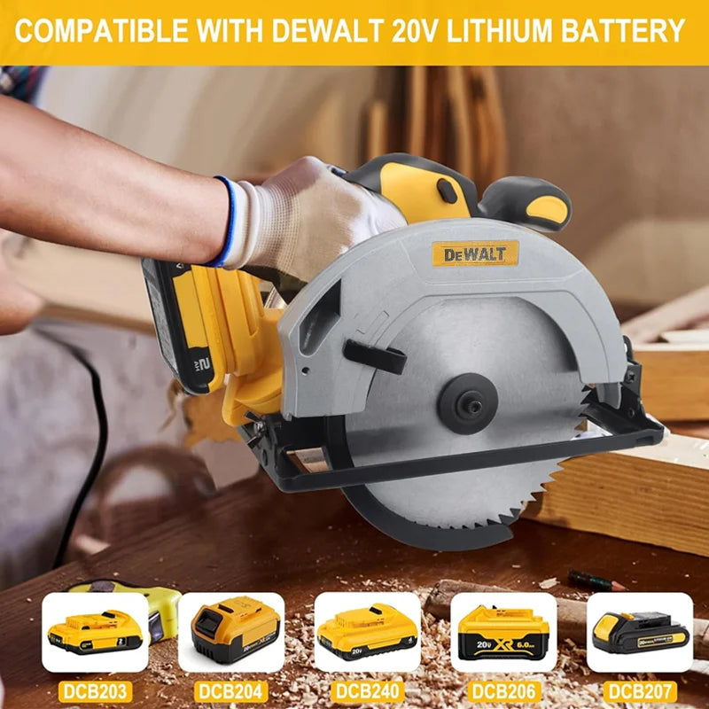 Dewalt 5000RPM Brushless Circular Saw  7 Inch Cordless Handheld Woodwork Saw Adjustable Cutting Depth Multifunction Tool