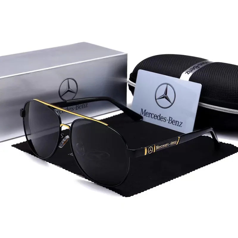 High luxury men driving polarized sunglasses, brand luxury design anti glare, men and women Driver goggles For Mercedes