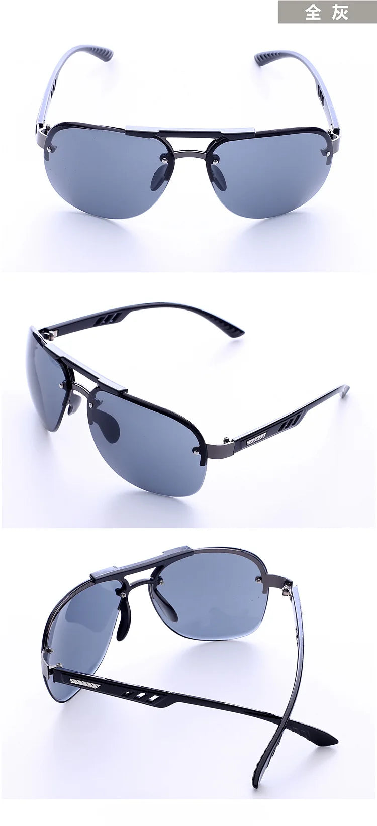 2024 New Sunglasses UV 400 Vintage Punk Rimless Rectangle Men Fashion Glasses Trendy Small Frame Sun Glasses Frameless Eyewear