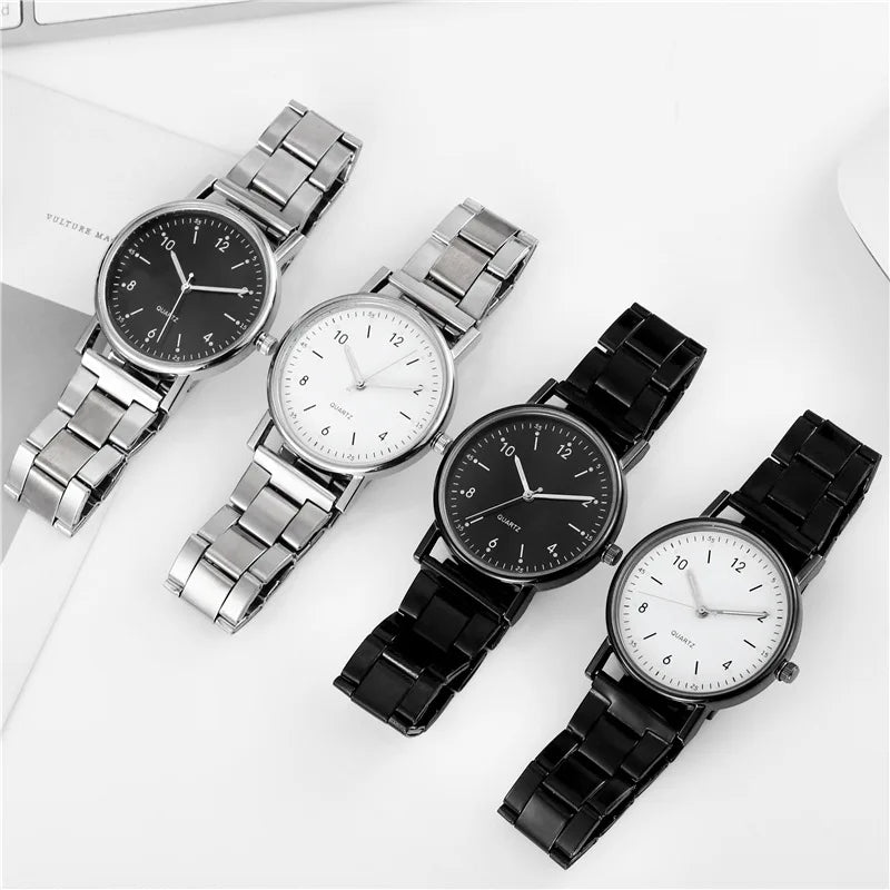 Ladies Quartz Watch Stainless Steel Luminous Dial Leisure Watch Fashionable Simple Quartz Wristwatch Reloj Mujer Montre Femmes