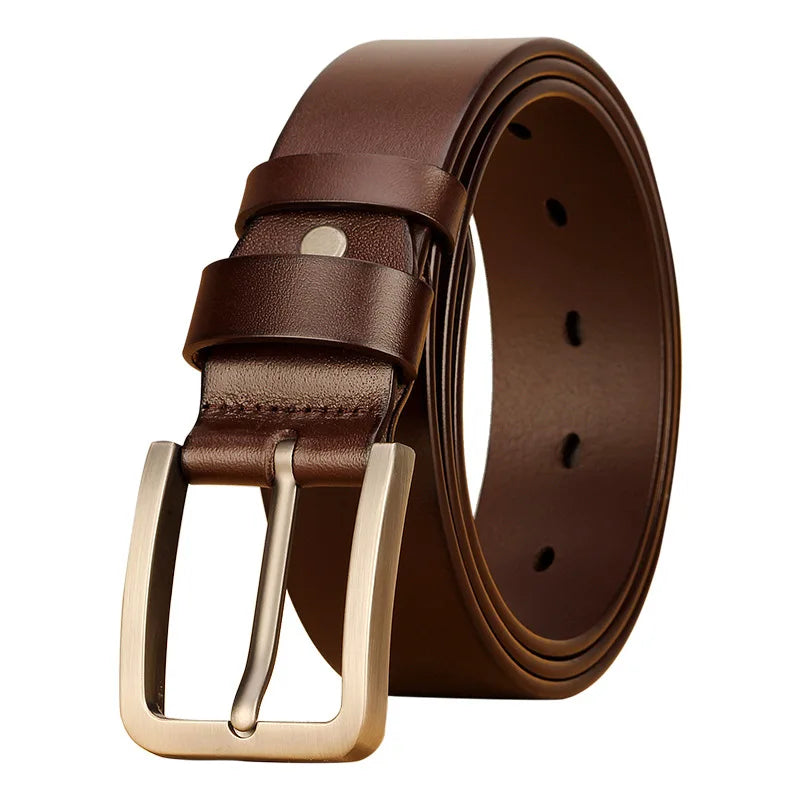 Men's Belt Men Male Leather Strap Luxury Alloy Pin Buckle Casual Men's Belt for Jeans 2024 Cummerbunds Ceinture Homme