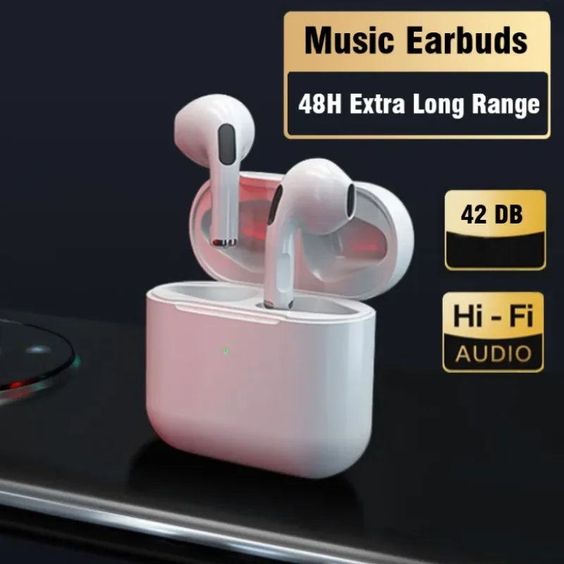 Pro4 True Wireless Earphones Dual Ear In Ear Headphones Ultra Long Standby Running Bass Sports Earburds Music Headset with Mic