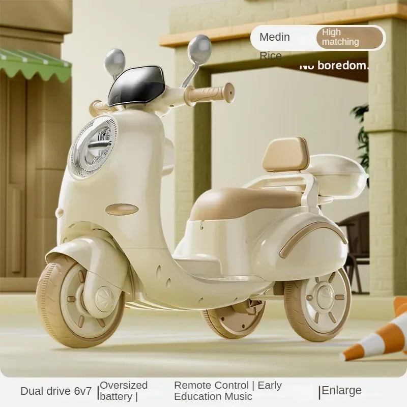 Children's Electric Motorcycle Trend Can Sit Charging Remote Control Toy Children's Tricycle