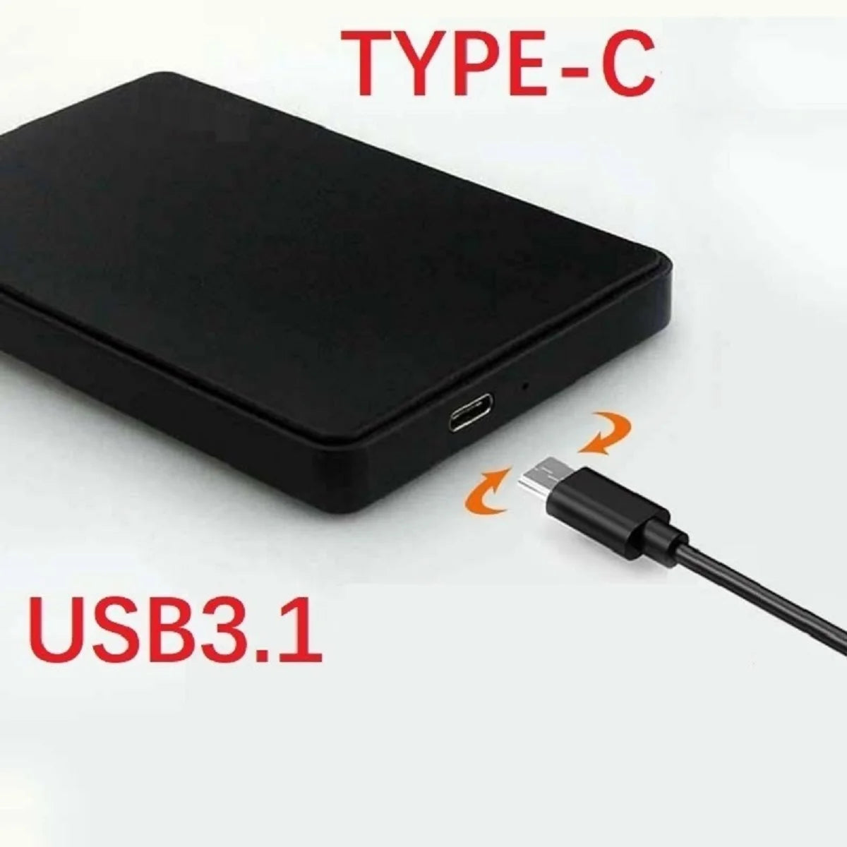 2.5" SATA USB3.1 HDD Enclosure Mobile Hard Drive Cases for SSD External Storage HDD