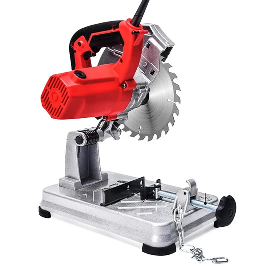 Mini Profile Cutting Machine 2200W 220V Section Bar Cutting-Off Grinder Metal Steel Saw 0-45 Degrees Table Cutter Electric Sw