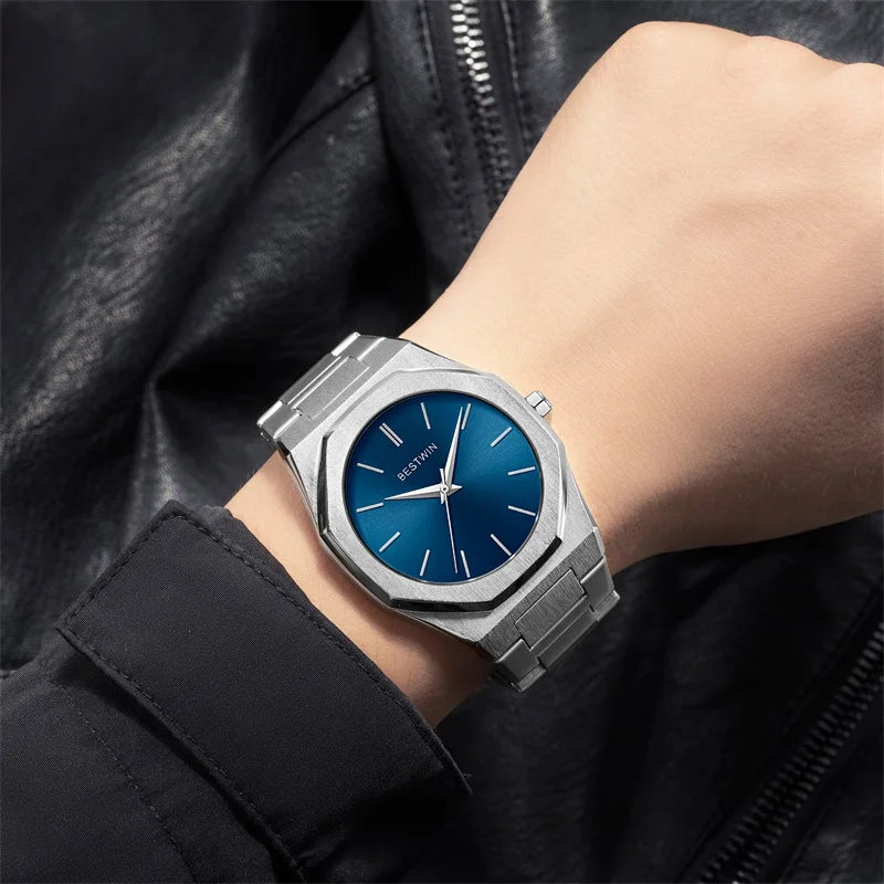 Quartz Watch For Men Original Top Brand Stainless Steel Men's Wristwatch Classic Business Waterproof Japan Movement 2024 New