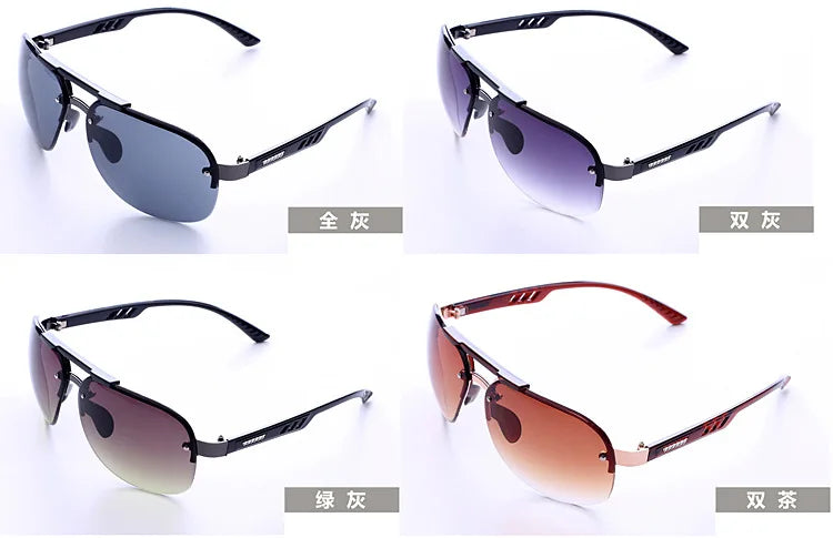 2024 New Sunglasses UV 400 Vintage Punk Rimless Rectangle Men Fashion Glasses Trendy Small Frame Sun Glasses Frameless Eyewear